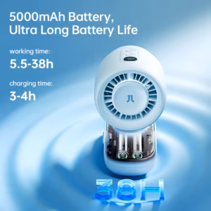JISULIFE Clip On Stroller Fan Portable Battery Fan with LED Display