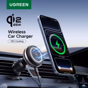 UGREEN MagFlow Pro Qi2.2 25W Magnetic Wireless Car Charger with Cooling Fan
