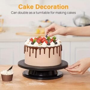 Cake Turntable Decorating Set Rotating Cake Stand with Icing Spatulas