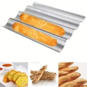 Non-Stick Baguette Baking Tray Carbon Steel French Bread Baking Pan