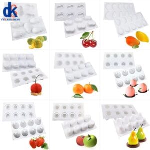 Fruit Silicone Cake Mold Food Grade Non-Stick Mousse Dessert Baking Mold