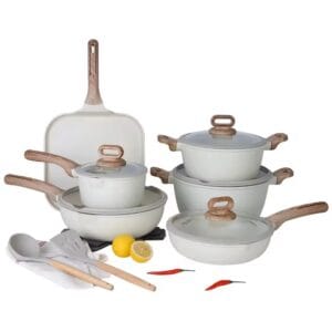 DONNOR Ceramic Cookware Set