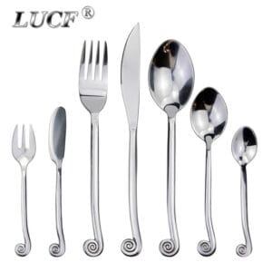 Stainless Steel Snail Handle Cutlery Set