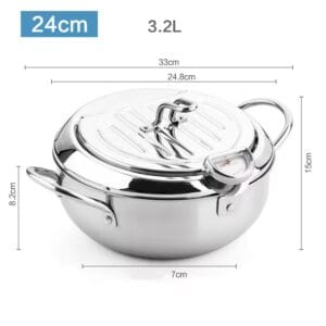 Japanese Stainless Steel Tempura Fryer Pot