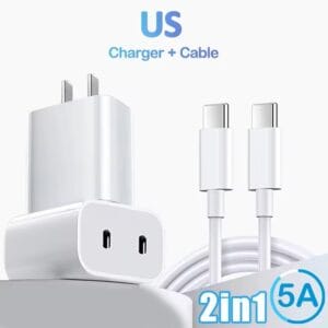 Dual USB-C PD Charger 20W