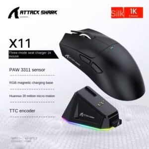 Attack Shark X11 Tri-Mode Wireless Gaming Mouse