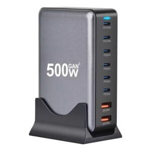 500W 8-Port GaN Desktop Charger