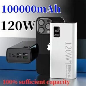 100000mAh 120W Fast Charging Power Bank
