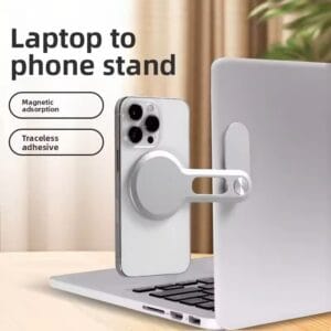 Ultrathin Magnetic Laptop Phone Holder