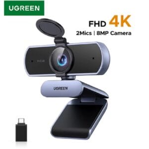 4K Webcam 8MP with PDAF Auto Focus and AI Noise-Cancelling Mics