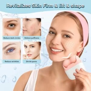 NewDouble-headed facial ice roller