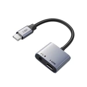 CABLETIME USB C to 3.5mm Audio Hub Adapter