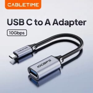 CABLETIME USB C 3.2 to USB A OTG Adapter