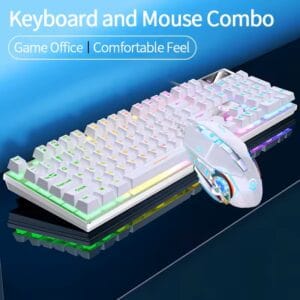 Wired Backlit Keyboard and Mouse Combo